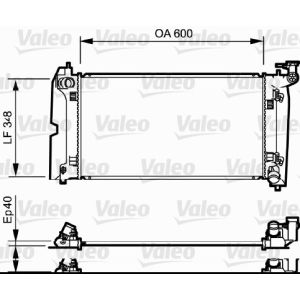 Arrefecedor do motor VALEO 734711
