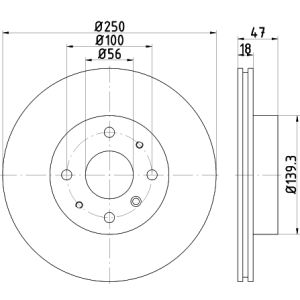 Disco freno TEXTAR 92184603 anteriore, ventilato, 1 pezzo