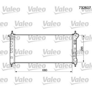 Arrefecedor do motor VALEO 732607