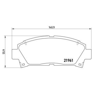 Levyjarrun jarrupalasarja BREMBO P 83 028
