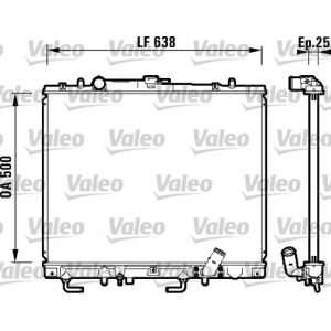 Moottorin jäähdytin VALEO 734143