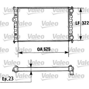 Motorkühler VALEO 730948