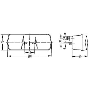 Achterlicht HELLA 2SE 001 680-291 links