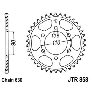 Piñón trasero JT JTR858,35