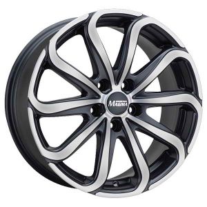 Aluminium velg 17 inch MAGMA Pulsio 5x112 8J ET35, Kleur Zwarte Lava Gepolijst