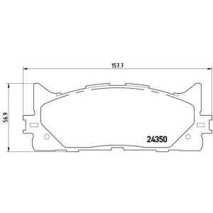 Remblokkenset, schijfrem PRIME LINE BREMBO P 83 117