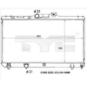 Arrefecedor do motor TYC 736-0047