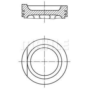 Kolben MAHLE 034 75 02