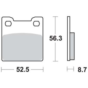 Conjunto de pastilhas de travão TRW MCB678SH