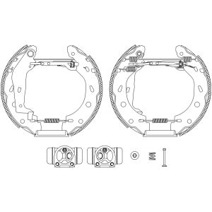 Jeu de mâchoires de frein Shoe Kit Pro TEXTAR 84057401