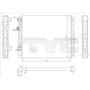 Raffreddatore motore TYC 737-0040