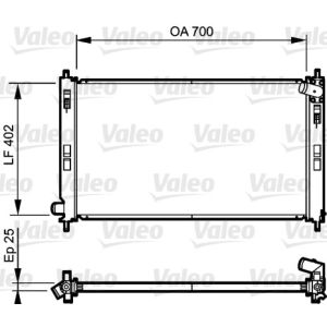 Radiador, arrefecimento do motor VALEO 735200