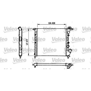 Moottorin jäähdytin VALEO 730055