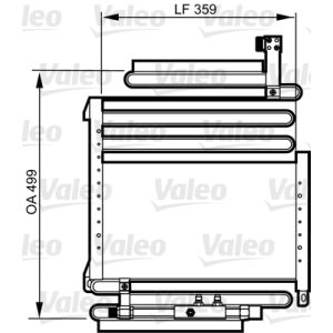 Kondensator, Klimaanlage VALEO 814288