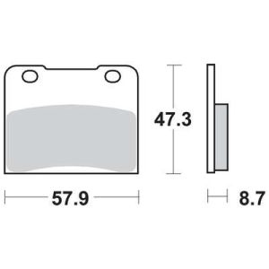 Conjunto de pastilhas de travão TRW MCB547