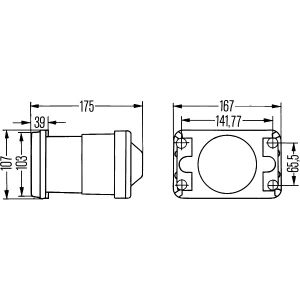 Farol principal HELLA 1BL 005 380-041