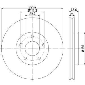 Disco freno TEXTAR 92257603 anteriore, ventilato, 1 pezzo