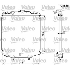 Motorkühler VALEO 731866