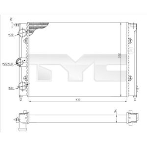 Arrefecedor do motor TYC 737-0050