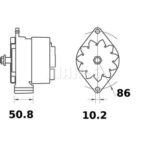 Drehstromlichtmaschine LETRIKA MG 84