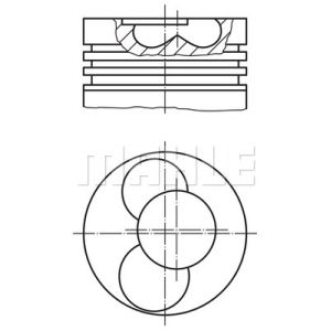 Kolben MAHLE 030 87 01