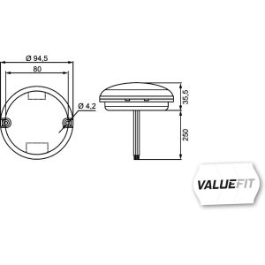 Backljus HELLA VALUEFIT HELLA 2ZR 357 028-041