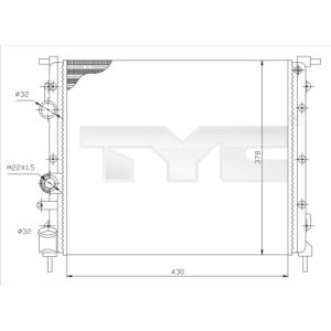 Arrefecedor do motor TYC 728-0026