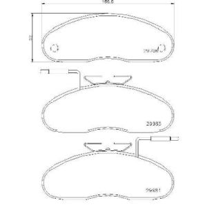 Levyjarrun jarrupalasarja BREMBO P 56 019