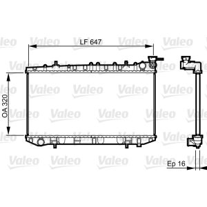 Raffreddatore motore VALEO 731664