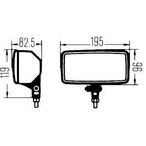 Ajovalo, universaali HELLA 1FD005 700-451