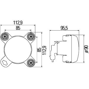 Koplamp HELLA 1K0 247 043-011