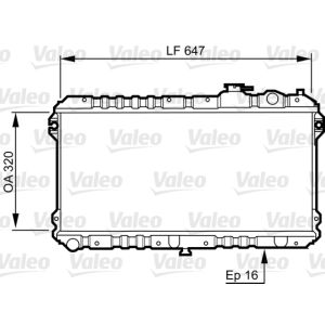 Raffreddatore motore VALEO 731437