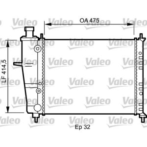 Motorkühler VALEO 734239