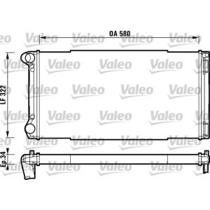 Raffreddatore motore VALEO 732913