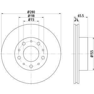 Disco freno TEXTAR 92116603 anteriore, ventilato, 1 pezzo