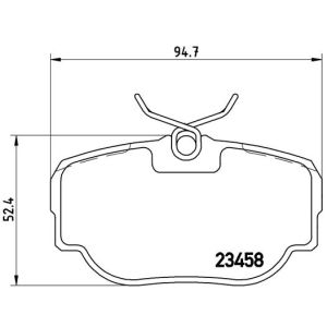 Levyjarrun jarrupalasarja BREMBO P 44 009