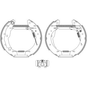 Jeu de mâchoires de frein Shoe Kit Pro TEXTAR 84050001