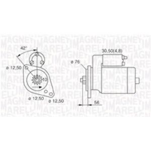 Motor de arranque MAGNETI MARELLI 063521230120