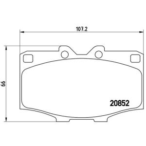 Bremsbelagsatz, Scheibenbremse BREMBO P 83 006