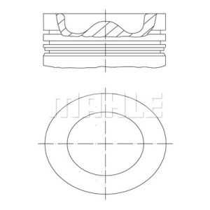 Kolben MAHLE 037 PI 00144 000