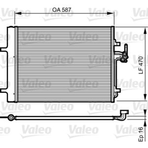 A/C-kondensor VALEO 814184