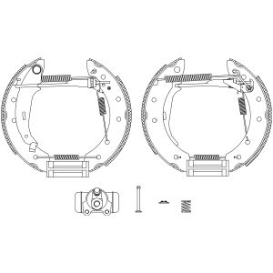 Jeu de mâchoires de frein Shoe Kit Pro TEXTAR 84048008