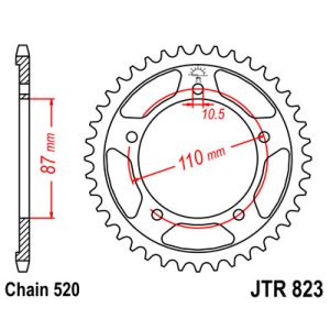 Kettenrad JT JTR823,45