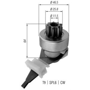 Ritzel, Starter MAGNETI MARELLI 940113020421