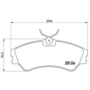 Bremsbelagsatz, Scheibenbremse BREMBO P 85 028