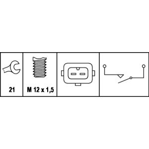 Kytkin, peruutusvalo HELLA 6ZF 007 673-001