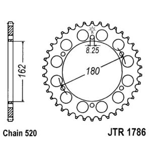 Kettenrad hinten JT JTR1786,52