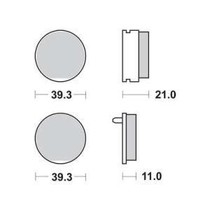 Conjunto de pastilhas de travão TRW MCB502