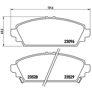 Levyjarrun jarrupalasarja BREMBO P 28 031