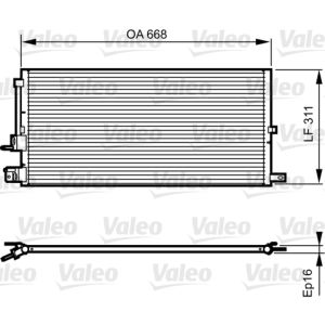 Condenseur (climatisation) VALEO 814199